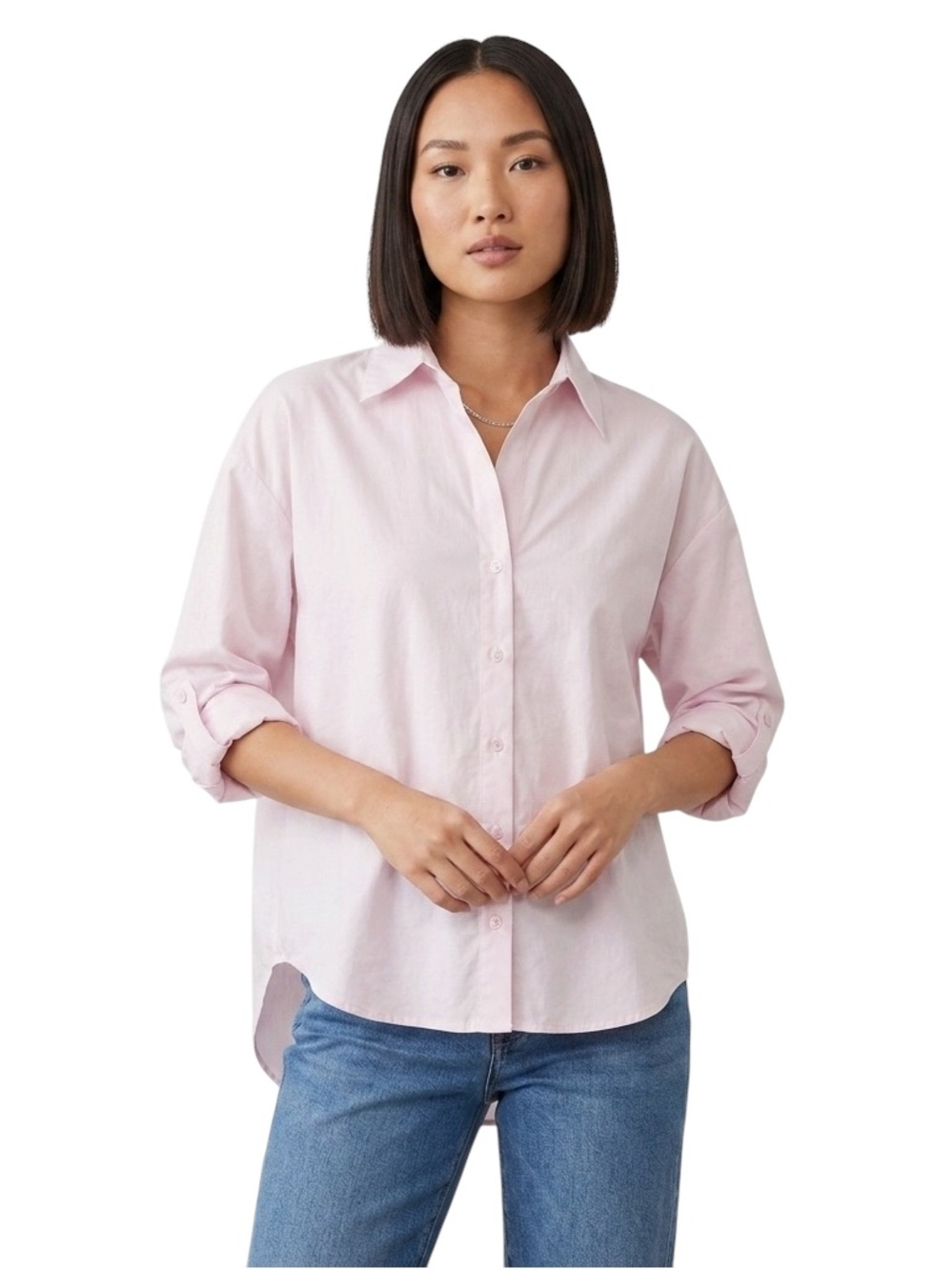 KUT from the Kloth Pink Long Sleeve Button Down Shirt